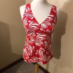 Tommy Bahama Red/White Sleeveless Top Sz XS